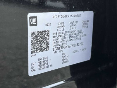 2022 Chevrolet Traverse LT Cloth